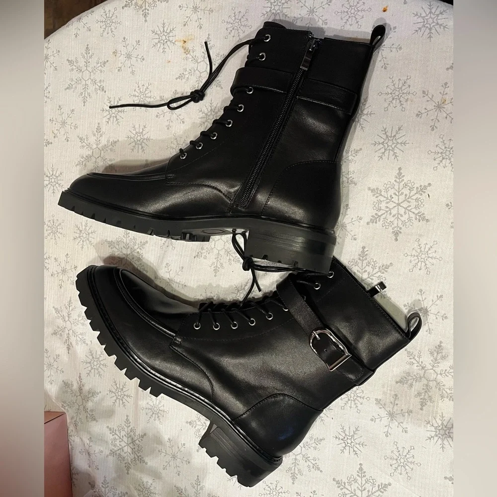 New French Connection Women’s Peri Boots – Black – Size 10